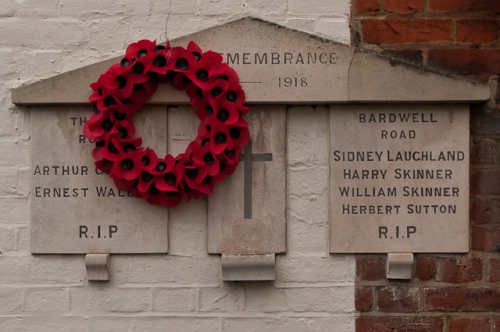 War Memorial Bardwell Road and Thorpe Road