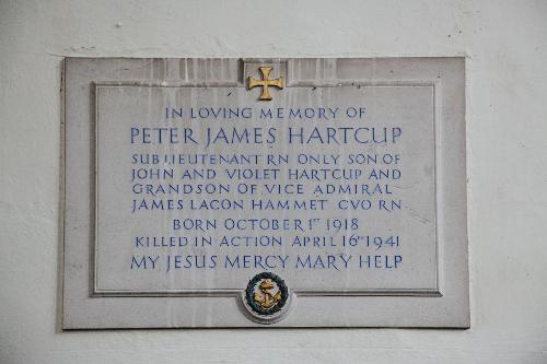 Gedenkteken Peter James Hartcup