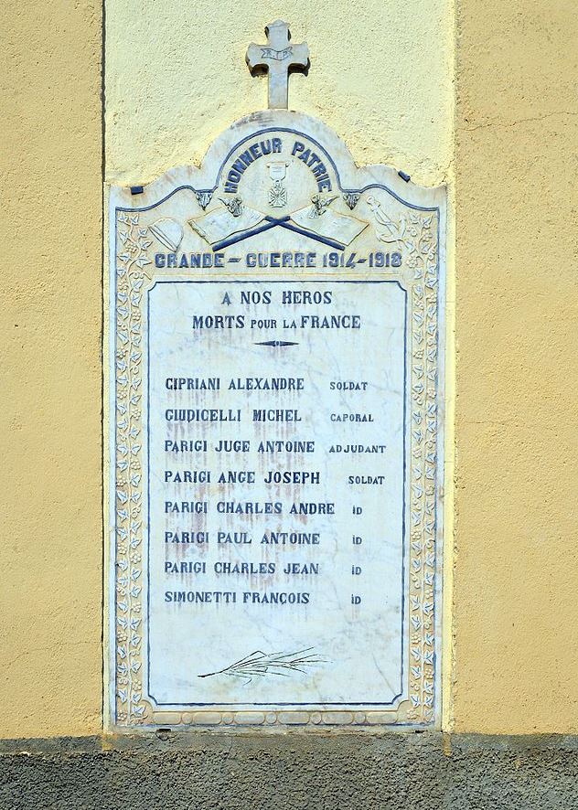 Oorlogsmonument Castellare-di-Mercurio