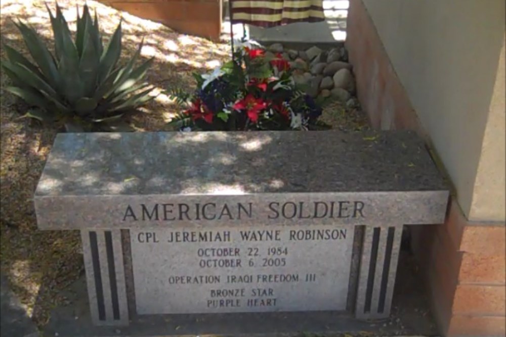 American War Grave Mariposa Gardens Memorial Park