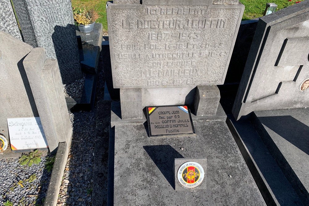 Belgian Grave Resistance Member Jules Goffin #1