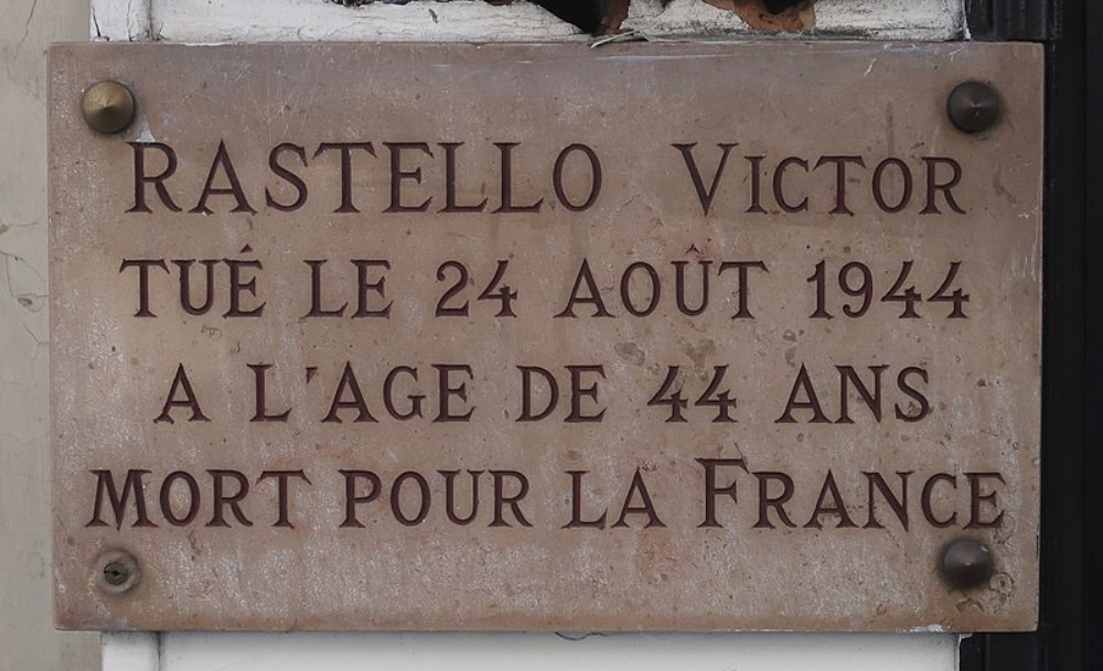 Gedenkteken Victor Rastello