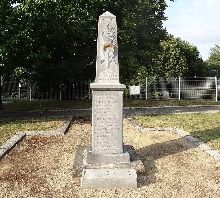 Monument Eerste Wereldoorlog Monlezun
