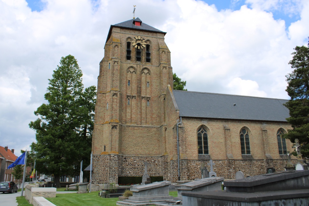 Glasraam Sint-Katharinakerk Zillebeke
