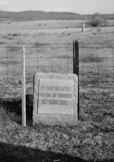 Wegwijzer naar 11th Ohio Infantry Monument
