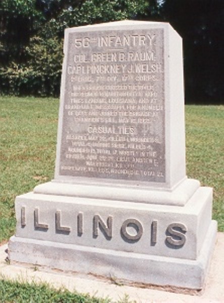 56th Illinois Infantry (Union) Monument