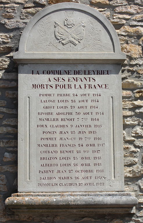 Monument Eerste Wereldoorlog Leyrieu