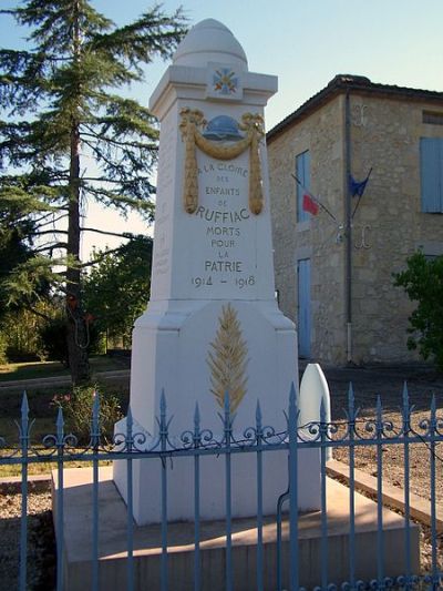War Memorial Ruffiac