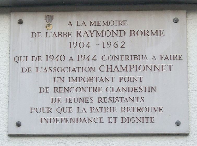 Gedenkteken Raymond Borme