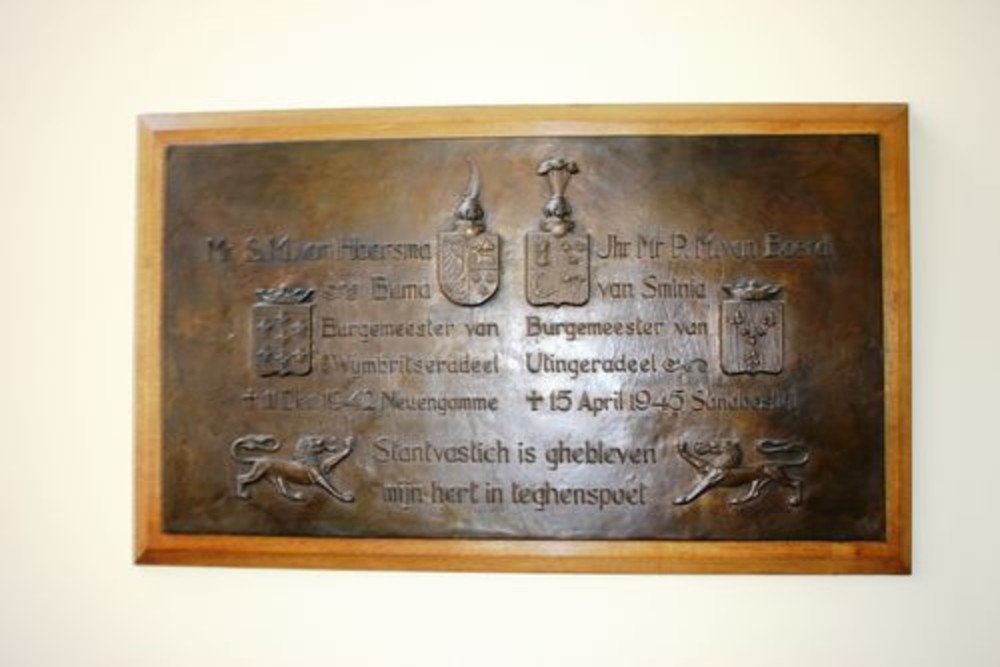 Gedenktekens Provinciehuis Leeuwarden