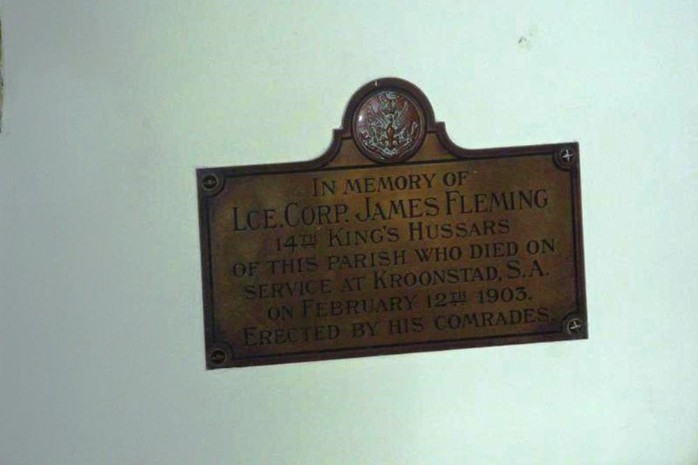 Gedenkteken Lce.Corp. James Fleming