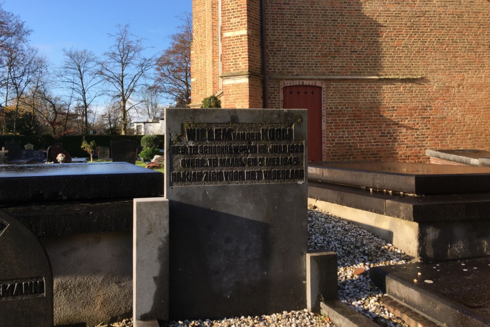 Dutch War Grave Protestant Churchyard Maarssen