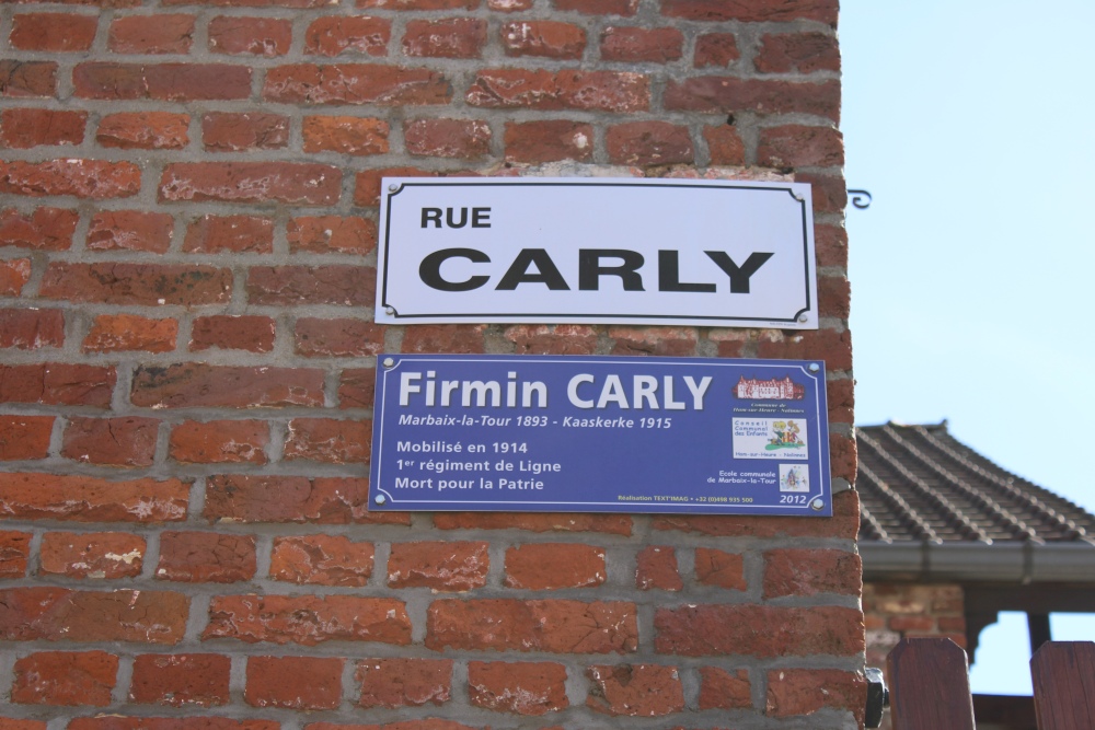 Memorial Plaque Firmin Carly