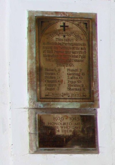 Oorlogsmonument St. Mary Church