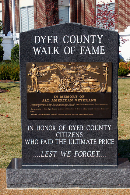 Monument Veteranen Dyer County