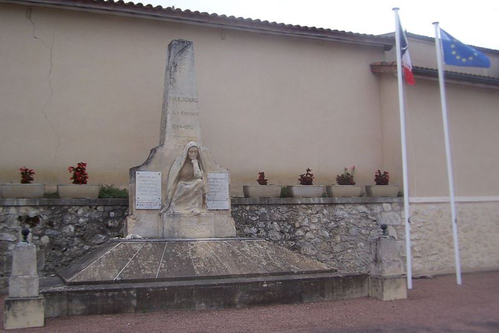 Monument Eerste Wereldoorlog Soulignac