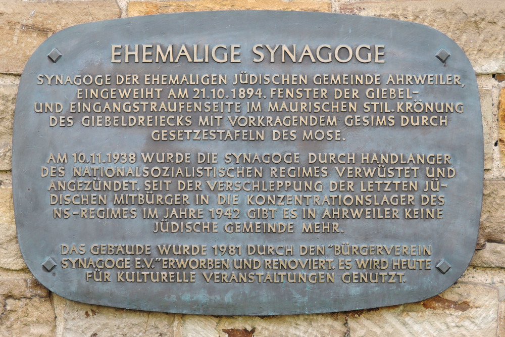 Monument Synagoge Ahrweiler
