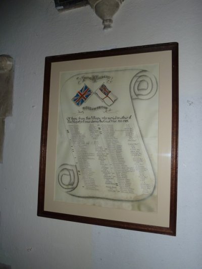 Roll of Honour St. Mary Church
