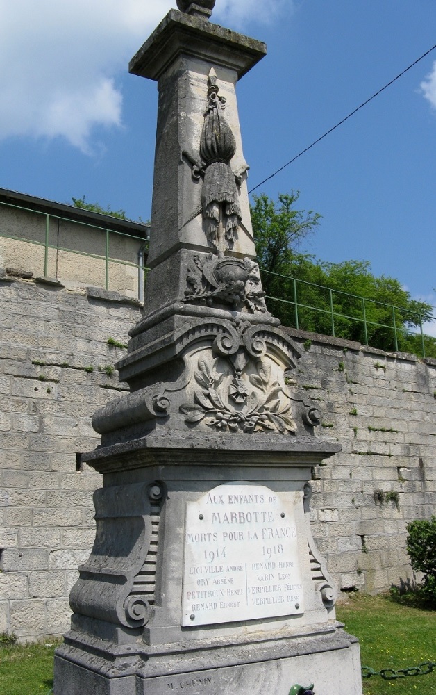 Monument Eerste Wereldoorlog Marbotte