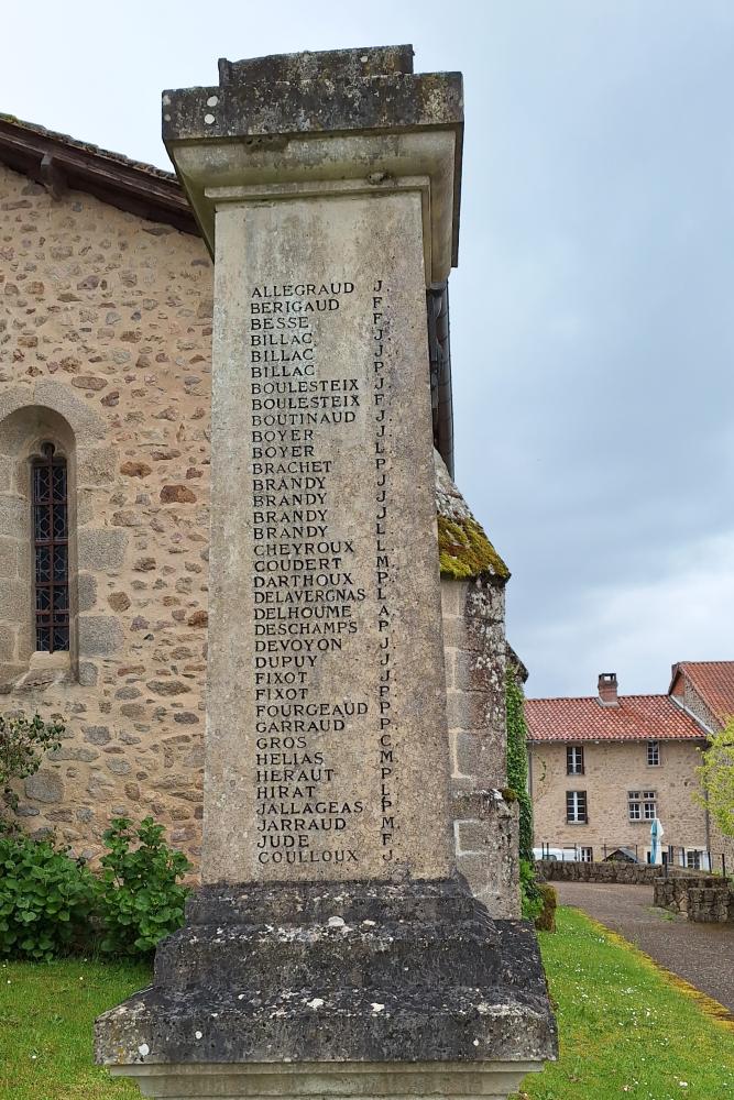 Oorlogsmonument Saint-Auvent #4