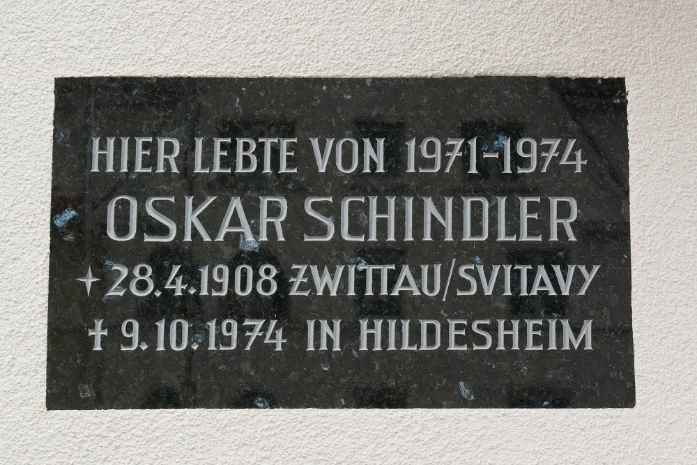 Gedenkteken Voormalige Woning Oskar Schindler Hildesheim