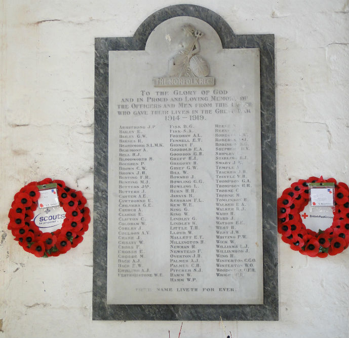 War Memorials Terrington St Clement