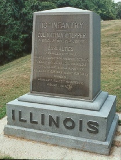 116th Illinois Infantry (Union) Monument