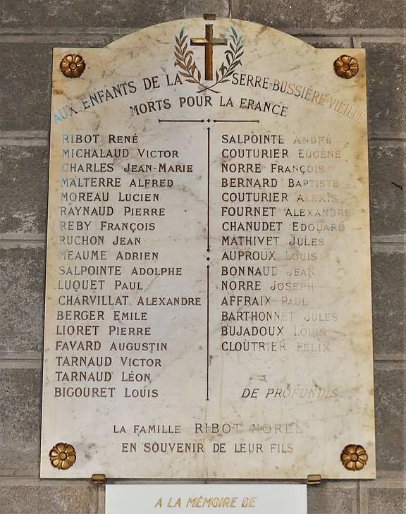 World War I Memorial La Serre-Bussire-Vieille