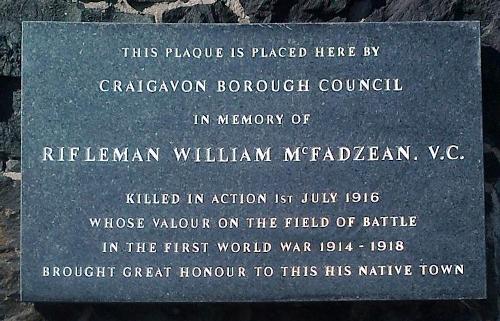 Gedenkteken William McFadzean