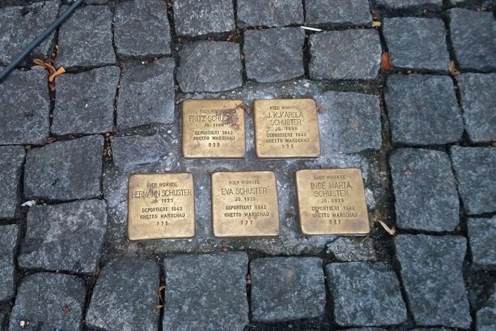 Stumbling Stones Brgermeisterstrae 4 (previously no. 7)
