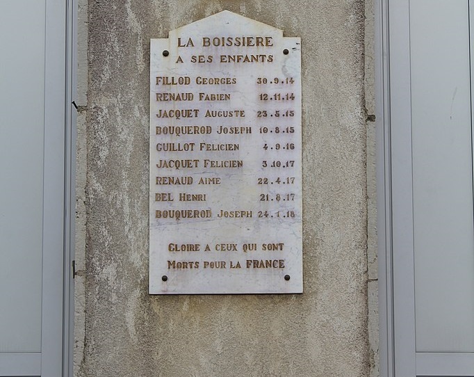 Monument Eerste Wereldoorlog La Boissiere