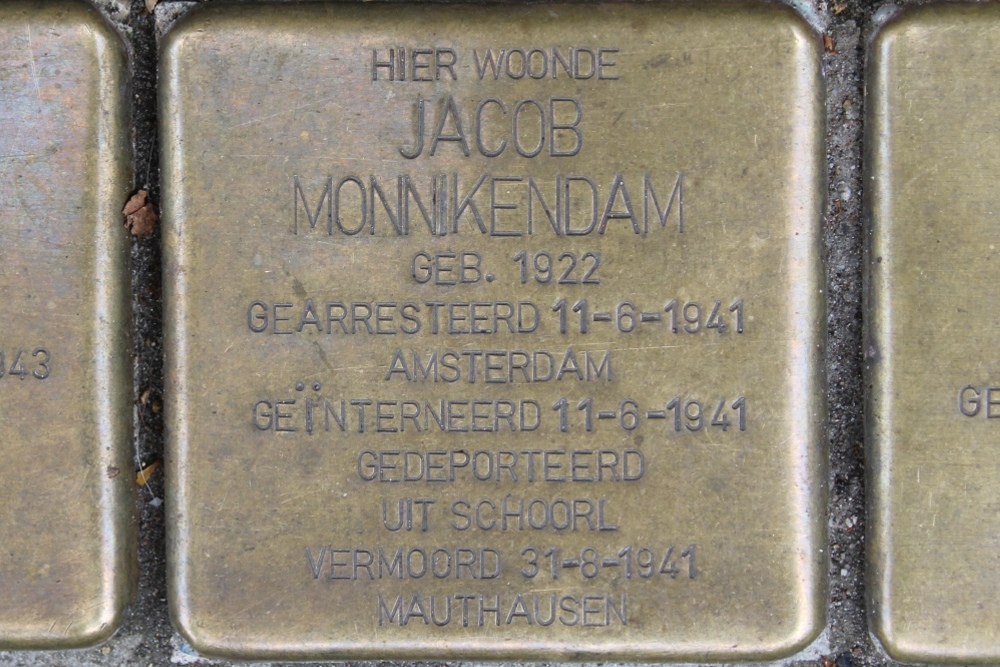 Stolpersteine Ruysdaelstraat 31 #3