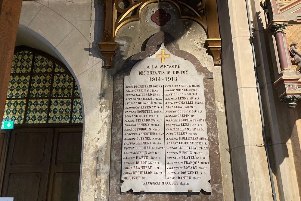 Gedenktekens Oorlogsslachtoffers Eglise Saint Pierre, Le Crotoy