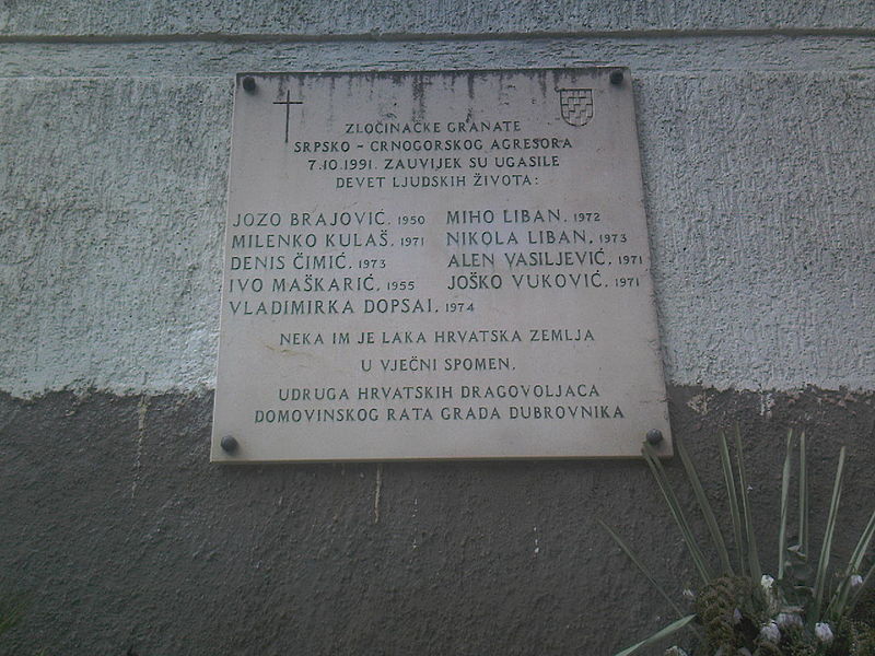 Memorial Victims 7 October 1991