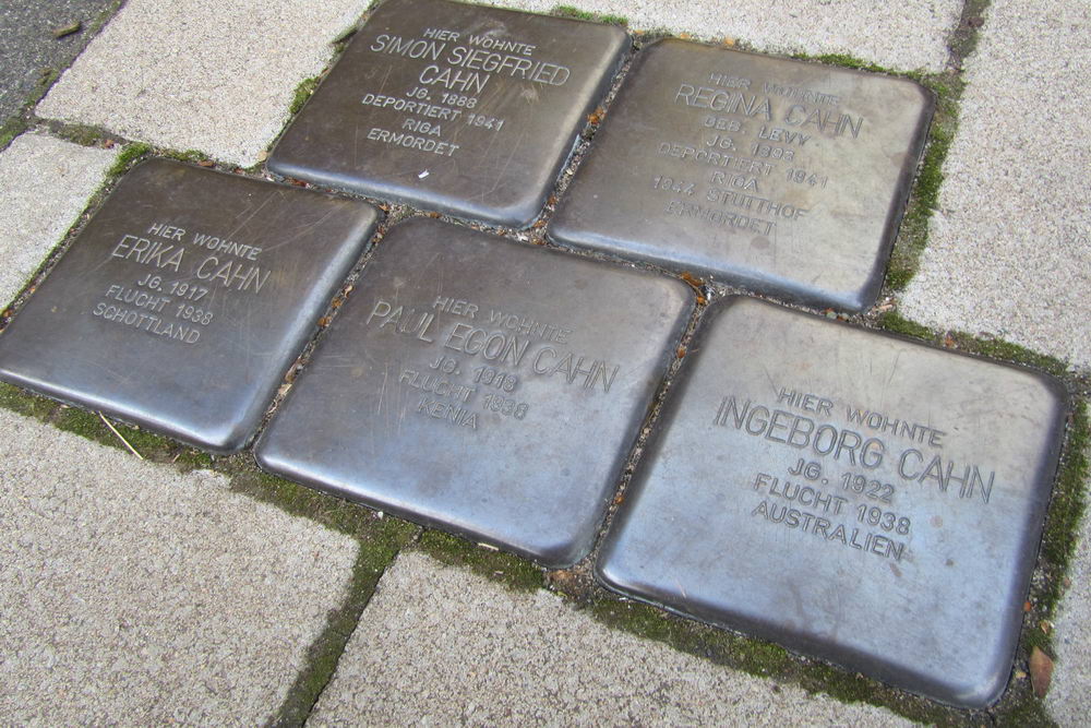 Stolpersteine Volksgartenstrae 24 #1