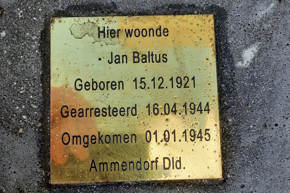 Memorial Stone Heemskerkerweg 56