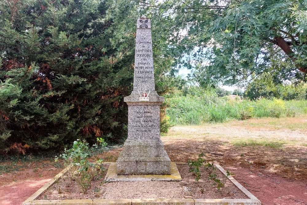 World War I Memorial Saint-Paul-d'Uzore #3