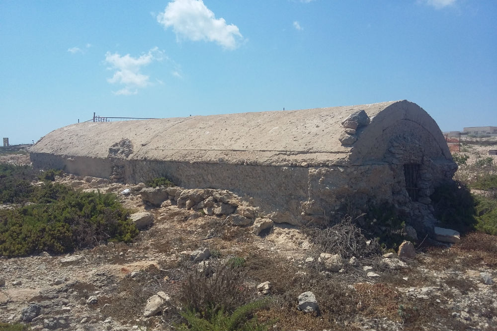 Ammunition depot and trench