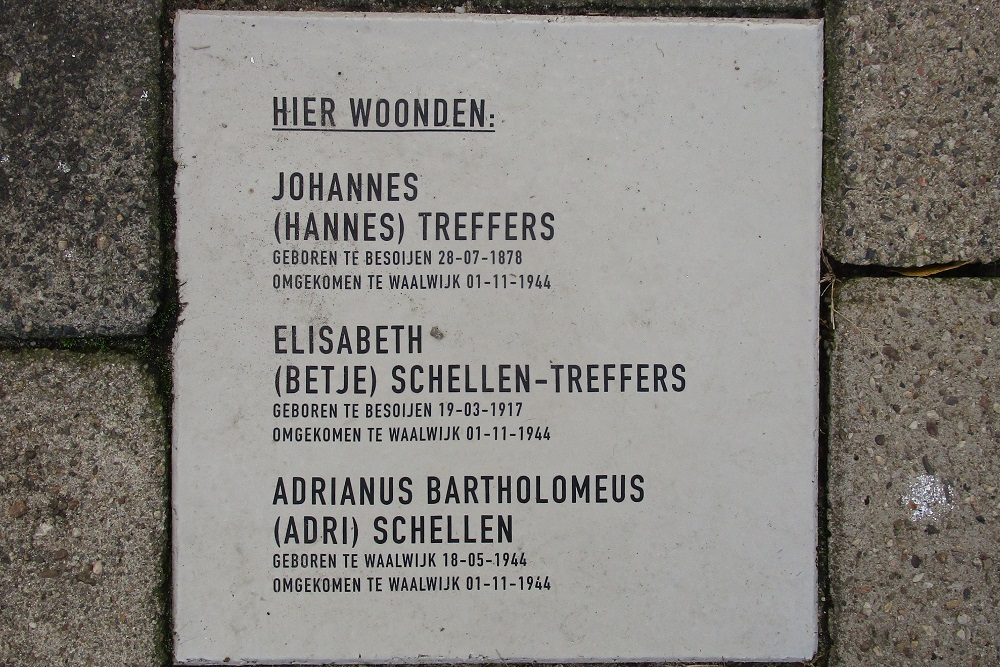 Memorial Stones Westeinde 37 #2