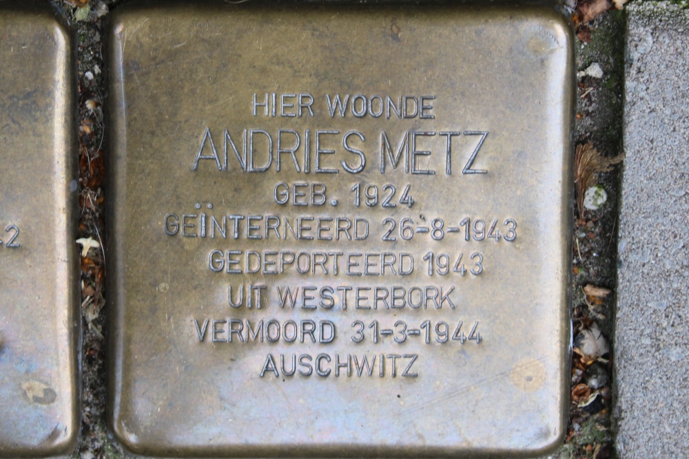 Stolpersteine Diamantstraat 19 #3