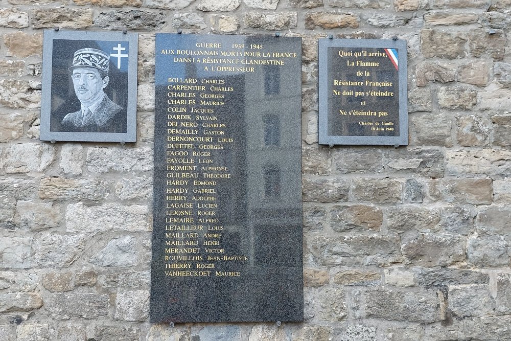 Memorial Killed Resistance Fighters Boulogne-sur-Mer