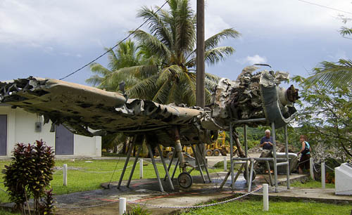 Wreckage F6F-5 Hellcat Fighter - Air Men Memorial Yap