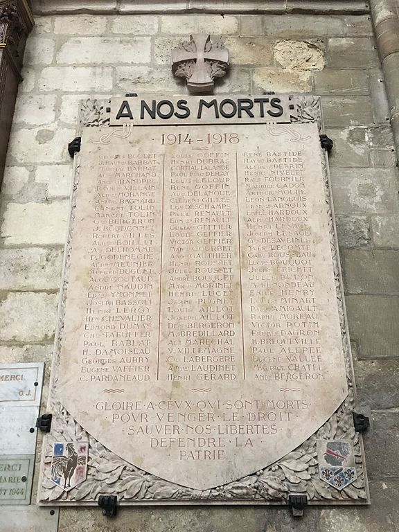 World War I Memorial Moret-Loing-et-Orvanne