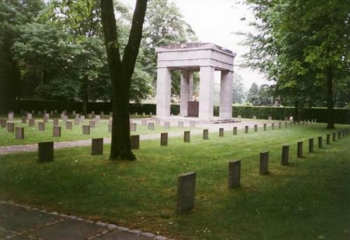Duitse Oorlogsgraven Evere Begraafplaats Stad Brussel