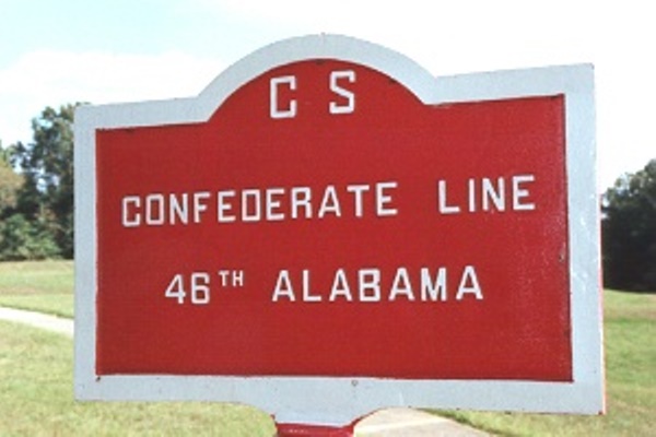 Positie-aanduiding 46th Alabama Infantry (Confederates)