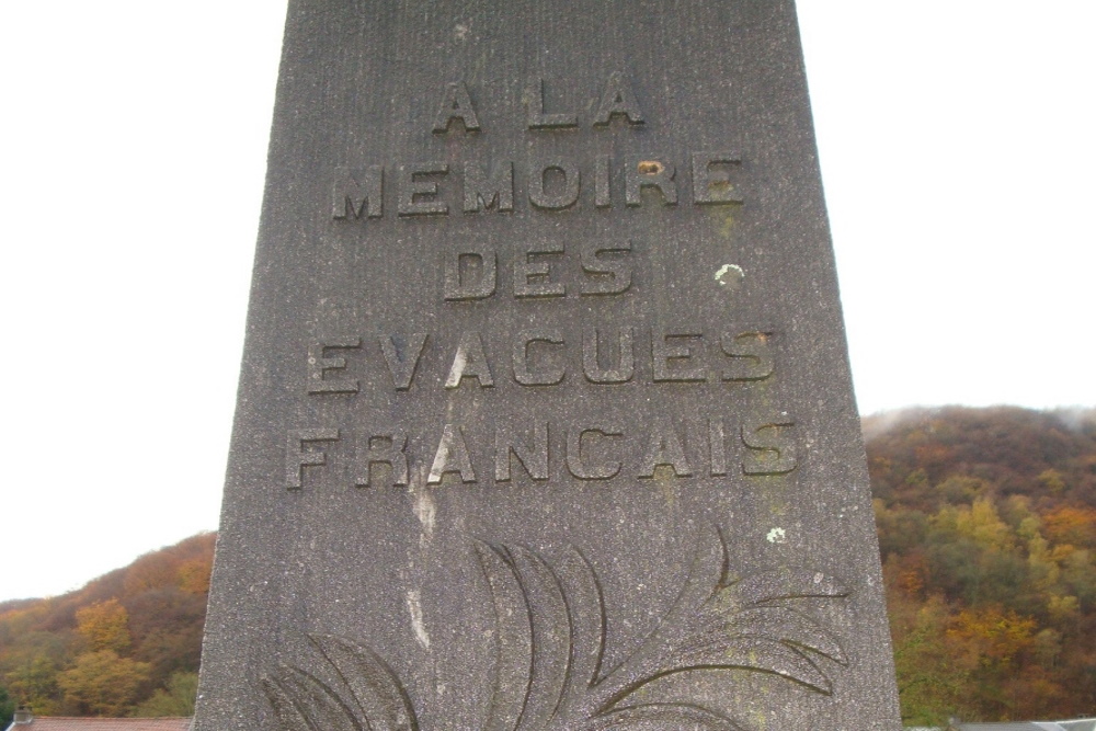 Monument Geëvacueerde Fransen Begraafplaats Tilff #2