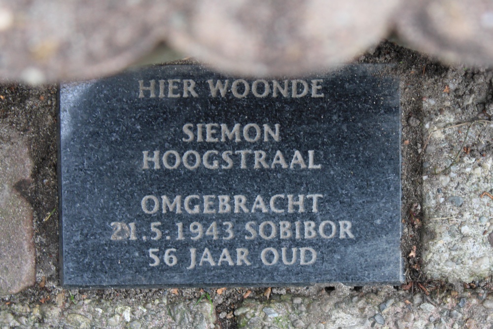 Memorial Stone Oranjestraat 15B #1