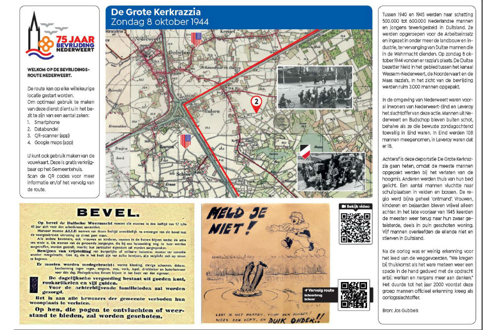 Bevrijdingsroute Locatie 2 - De Grote Kerkrazzia 8 oktober 1944