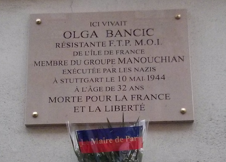 Gedenkteken Olga Bancic