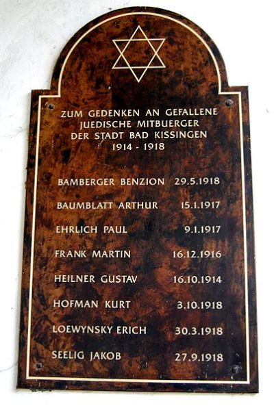 Memorials Jewish Cemetery Bad Kissingen